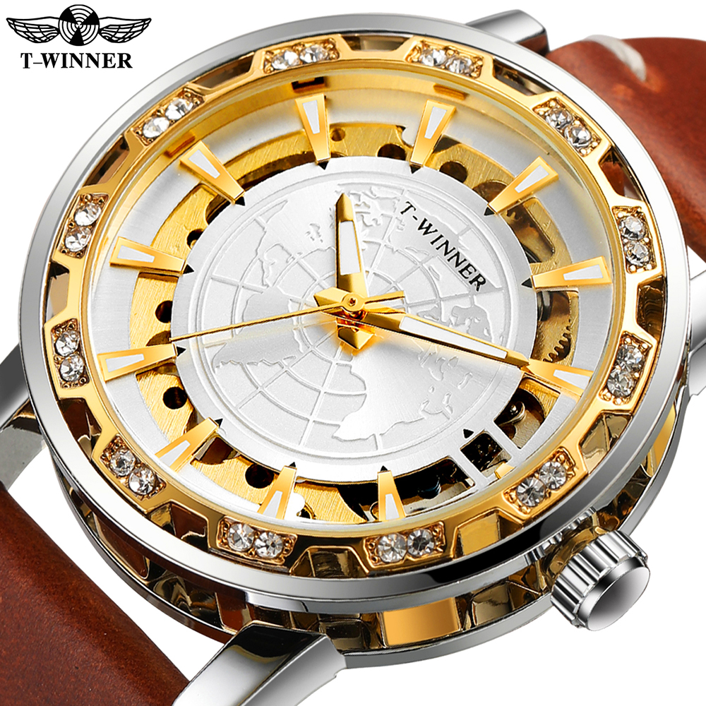 Luxury Watch Repair - T-WINNER Classic Men's Manual Winding Mechanical