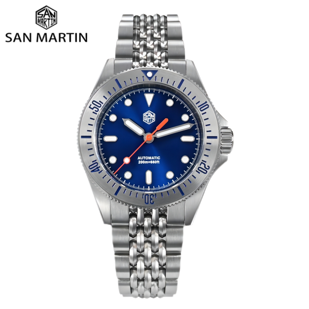 Cloisonne Enamel Dial - San Martin 38.8mm NH35 Watch Men