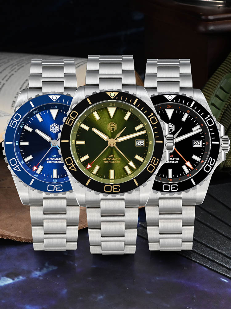 San Martin 39mm Diver GMT Watc – Cloisonne Enamel Dial recenzja i cena