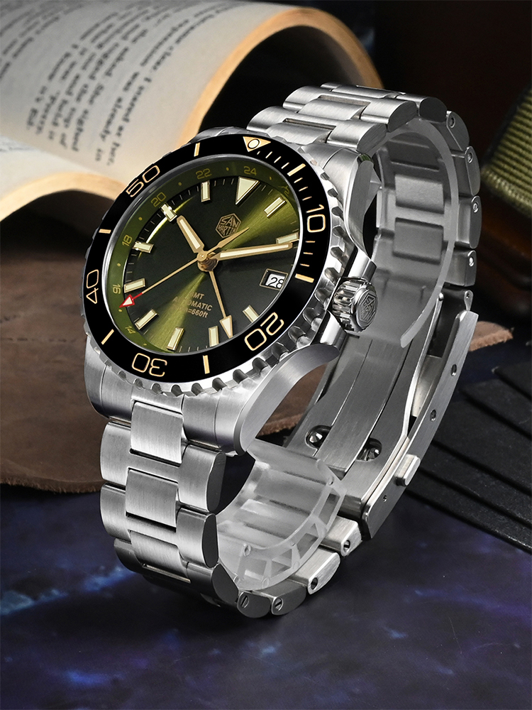 San Martin 39mm Diver GMT Watc – Cloisonne Enamel Dial recenzja i cena