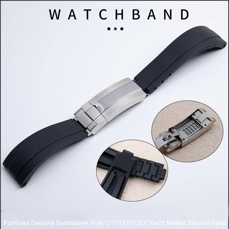 Rubber Short Buckle Watchband  – Luxury Watch Rolex recenzja i cena