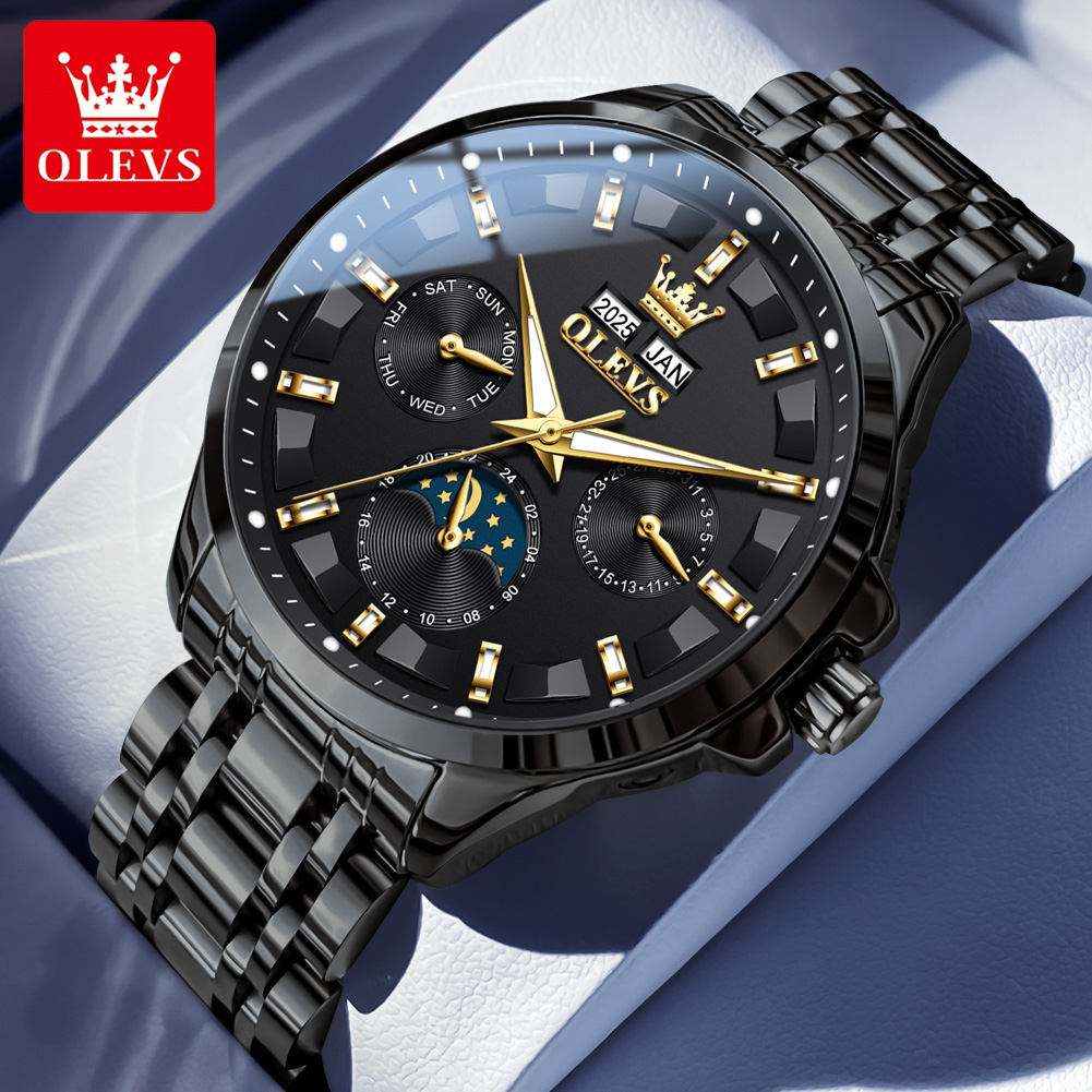 OLEVS 7070 Automatic Watch Men – Luxury Watch Time recenzja i cena