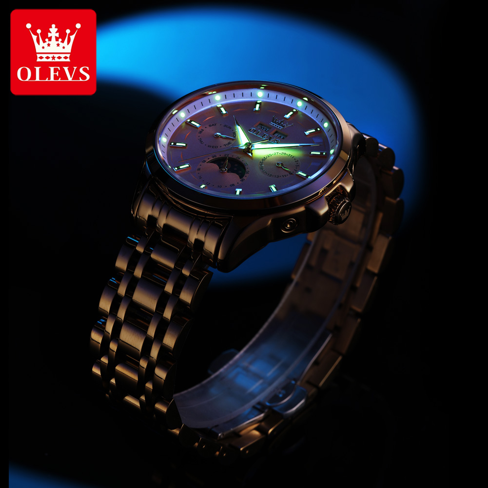 OLEVS 7070 Automatic Watch Men – Luxury Watch Time recenzja i cena