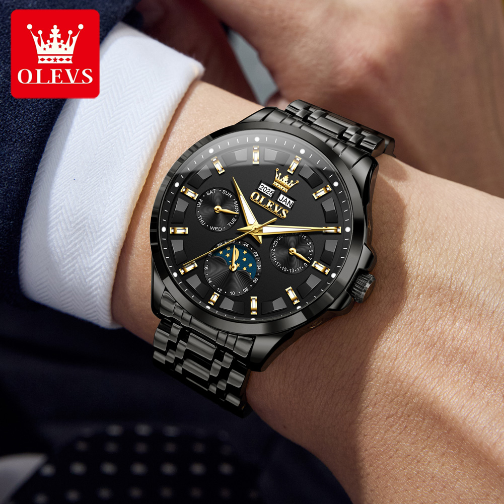 OLEVS 7070 Automatic Watch Men – Luxury Watch Time recenzja i cena