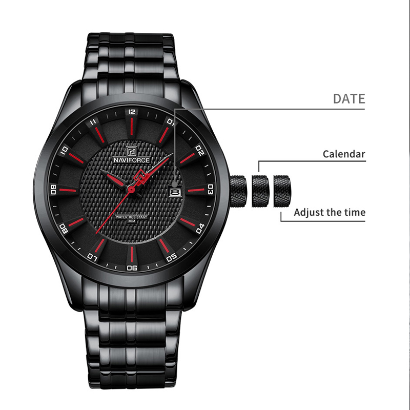 NAVIFORCE Men's Quartz Watch F – Luxury Watch Trading recenzja i cena