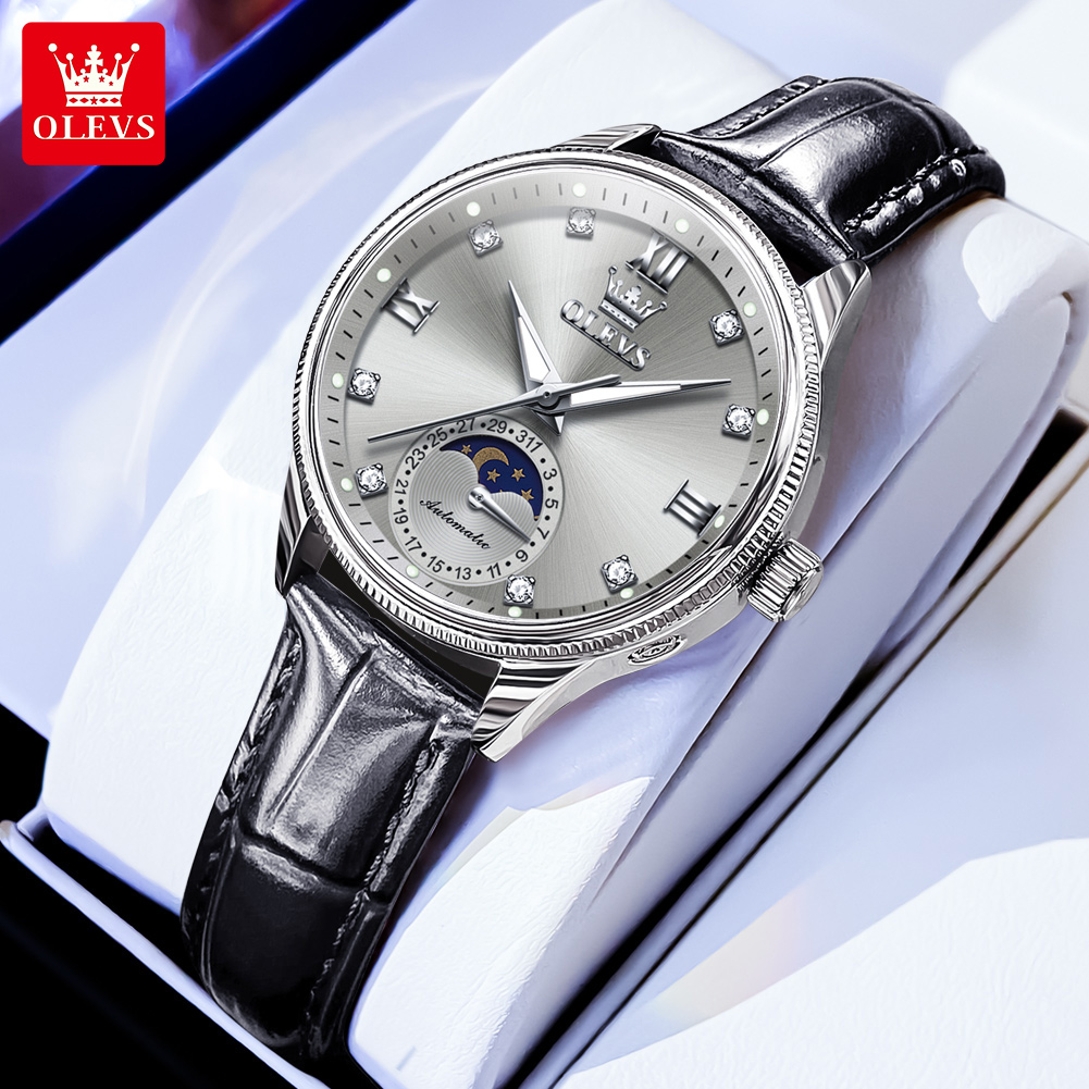 OLEVS Moon Phase Fashion Women – Luxury Watch Time recenzja i cena