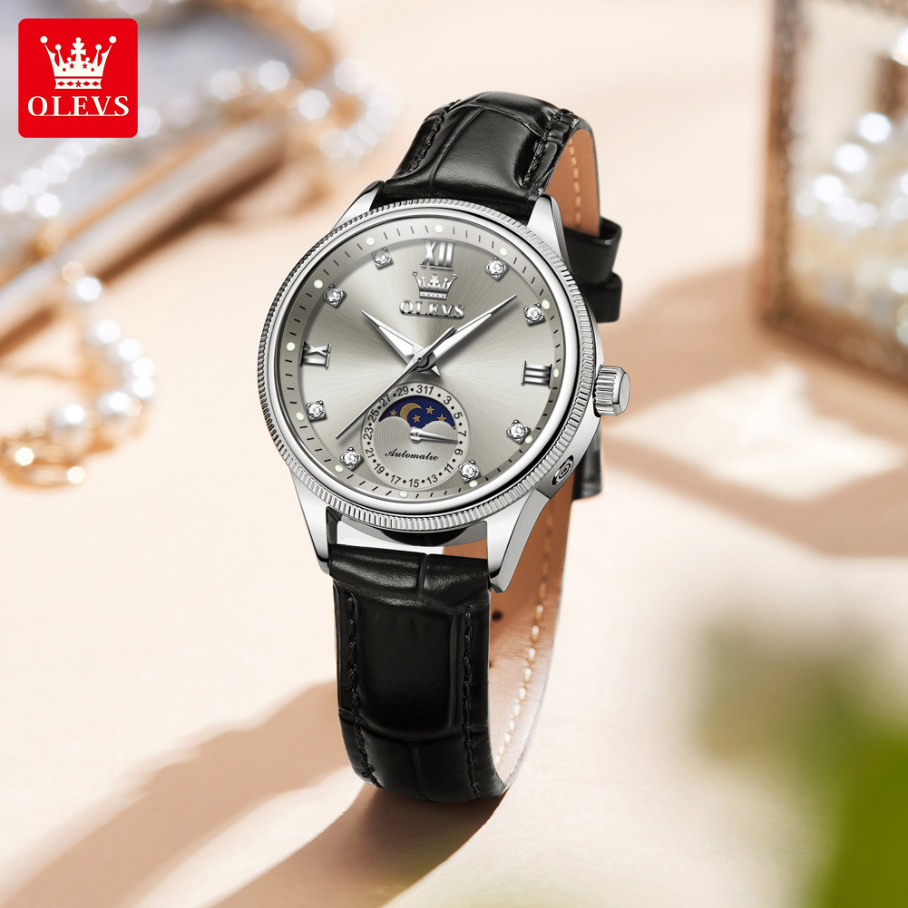 OLEVS Moon Phase Fashion Women – Luxury Watch Time recenzja i cena