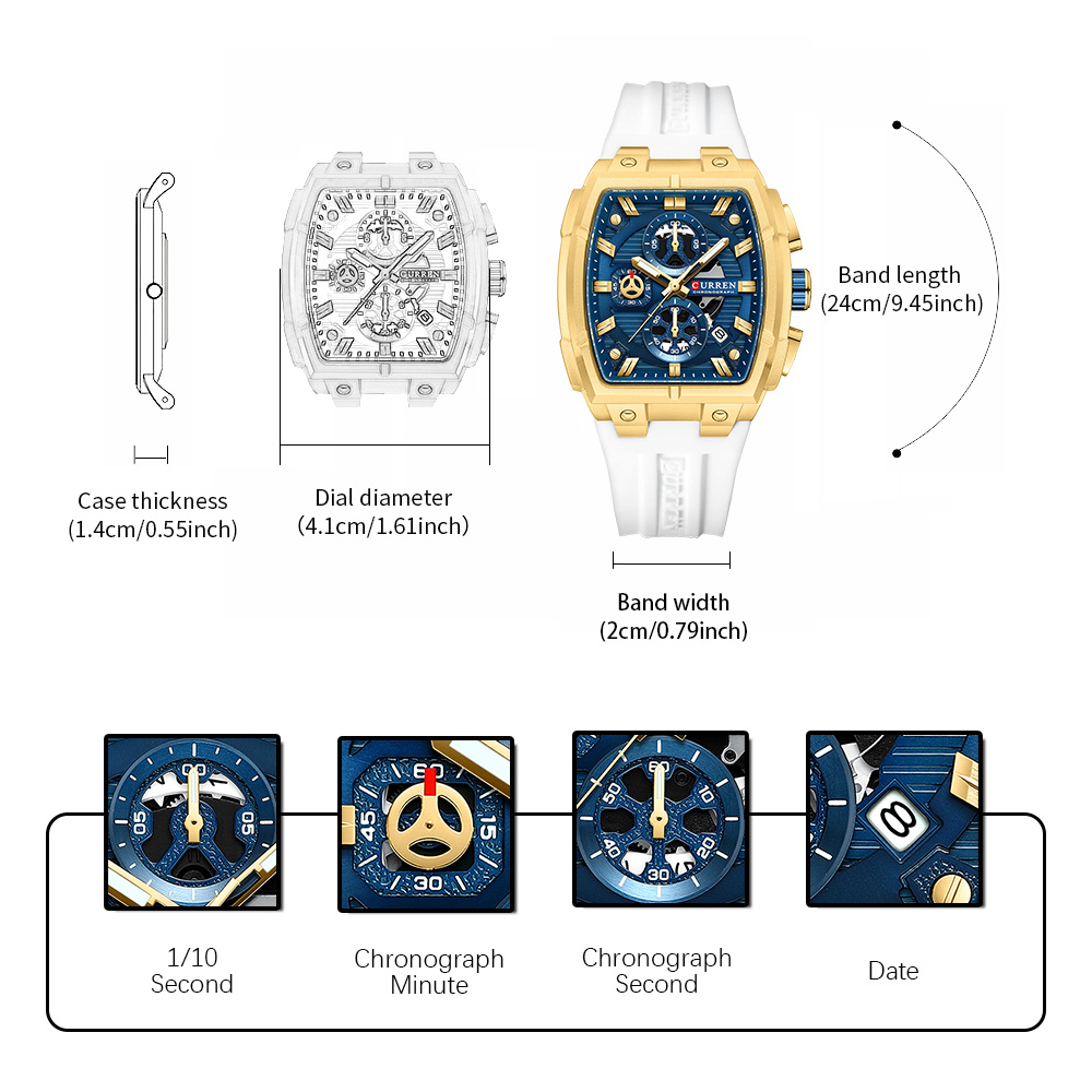 CURREN Luxury Vintage Watch fo – Luxury Watch Business recenzja i cena