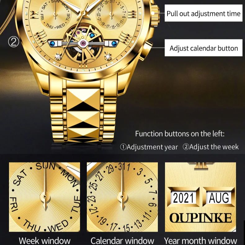 OUPINKE Tourbillon Couple Watc – Luxury Watch Time recenzja i cena