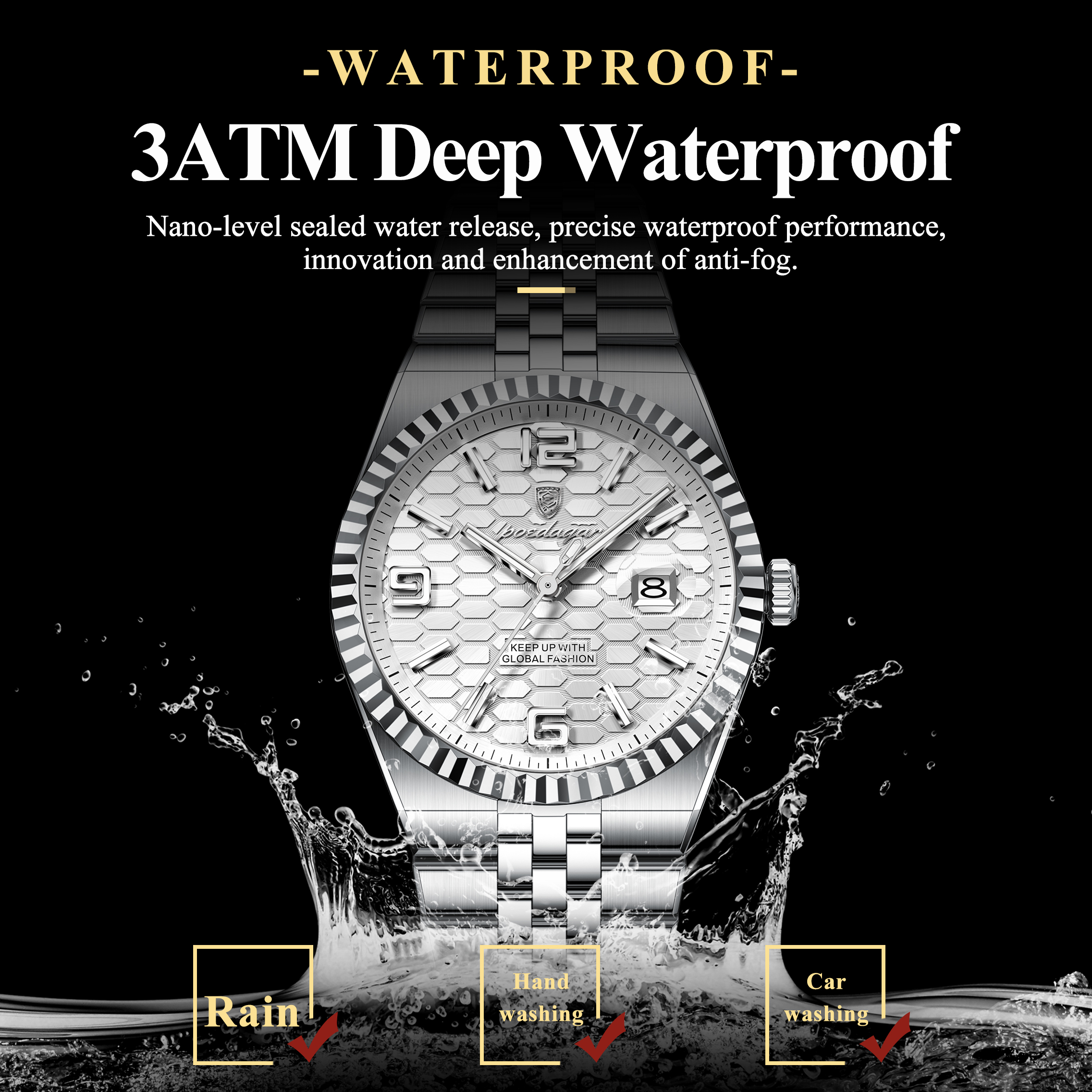 POEDAGAR Casual Top Men Clock  – Luxury Watch Price recenzja i cena