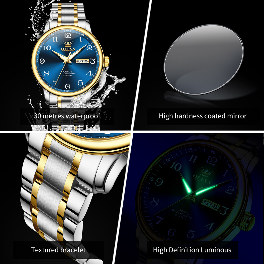 OLEVS 7072 Automatic Watches f – Luxury Watch Price recenzja i cena