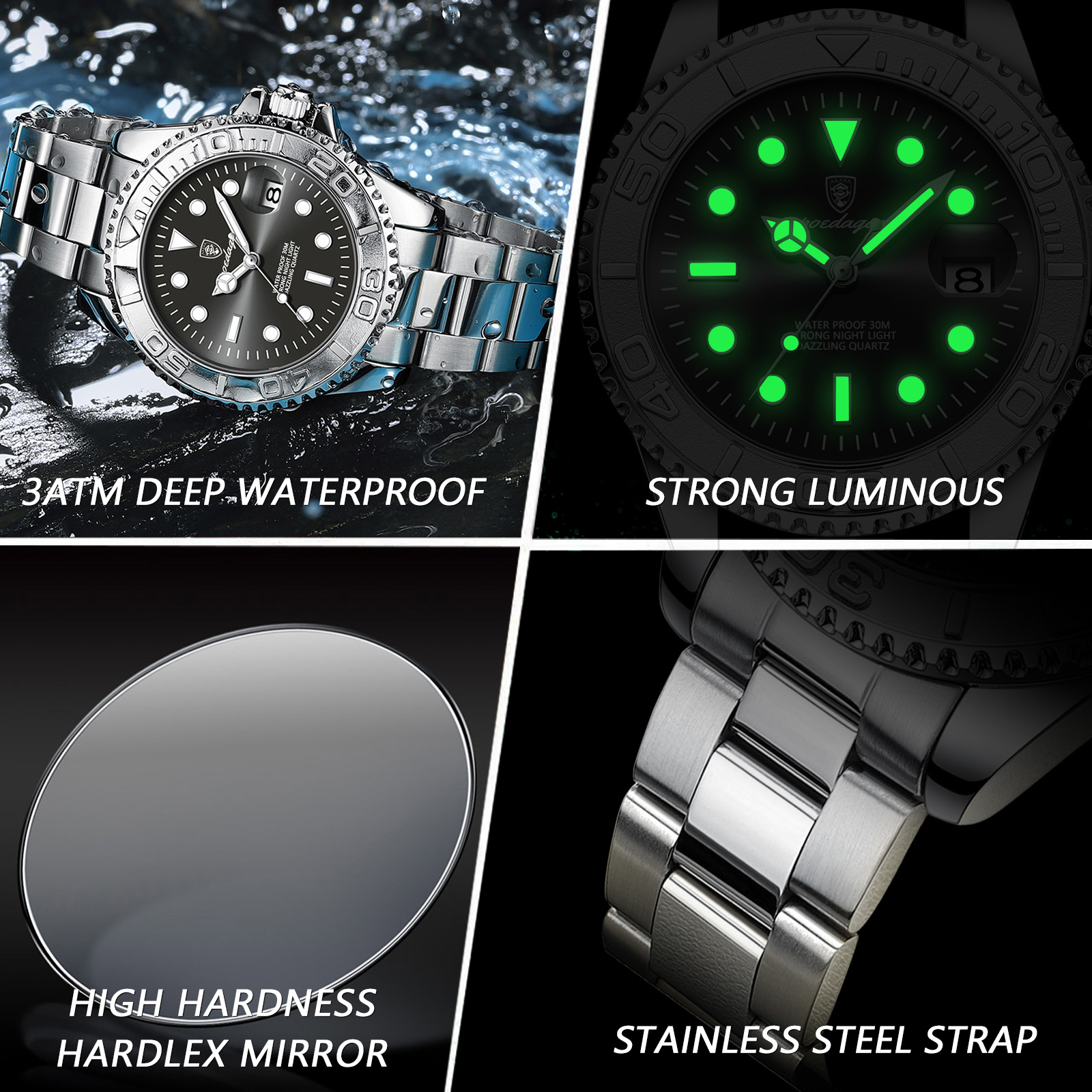 POEDAGAR Trendy Sport Man Watc – Luxury Watch Business recenzja i cena
