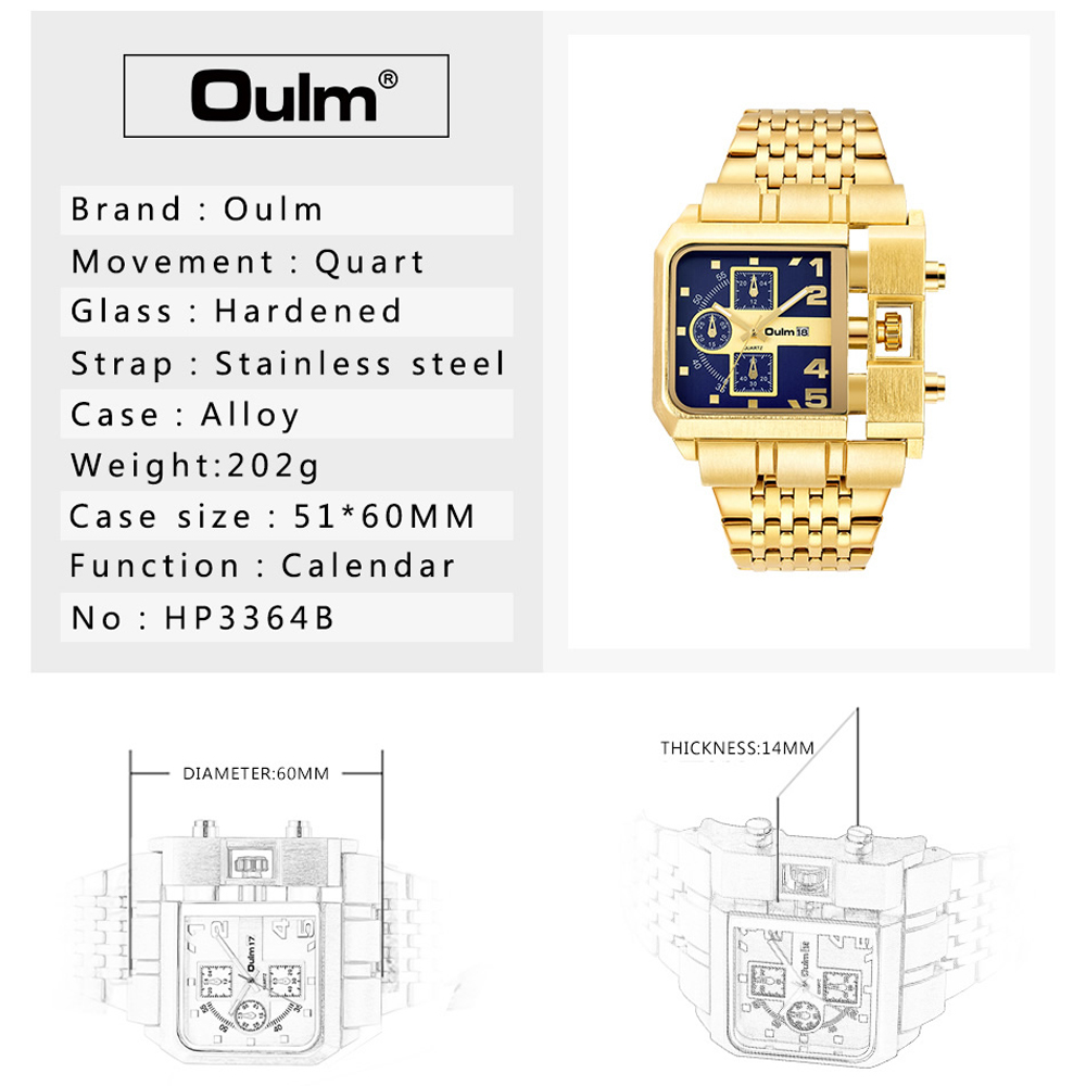 Oulm 3364 Luxury Brand Watch S – Luxury Watch Time recenzja i cena