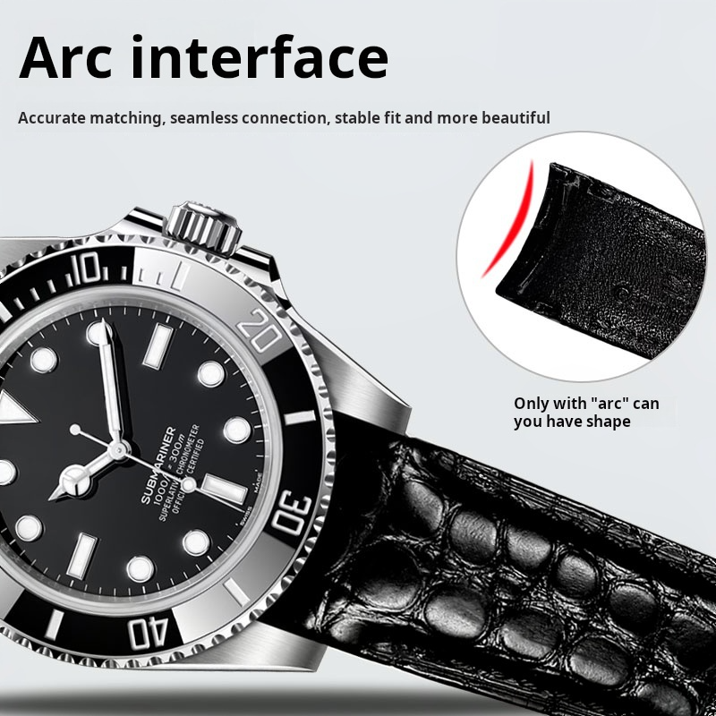 20mm 22mm Curved Crocodile Ski – Luxury Watch Class recenzja i cena